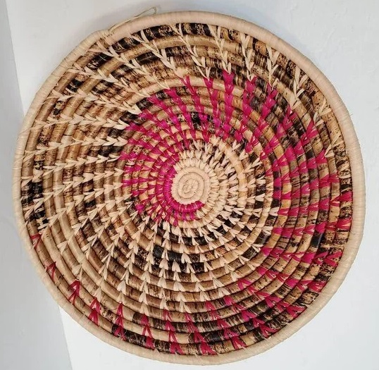 patterned wall basket