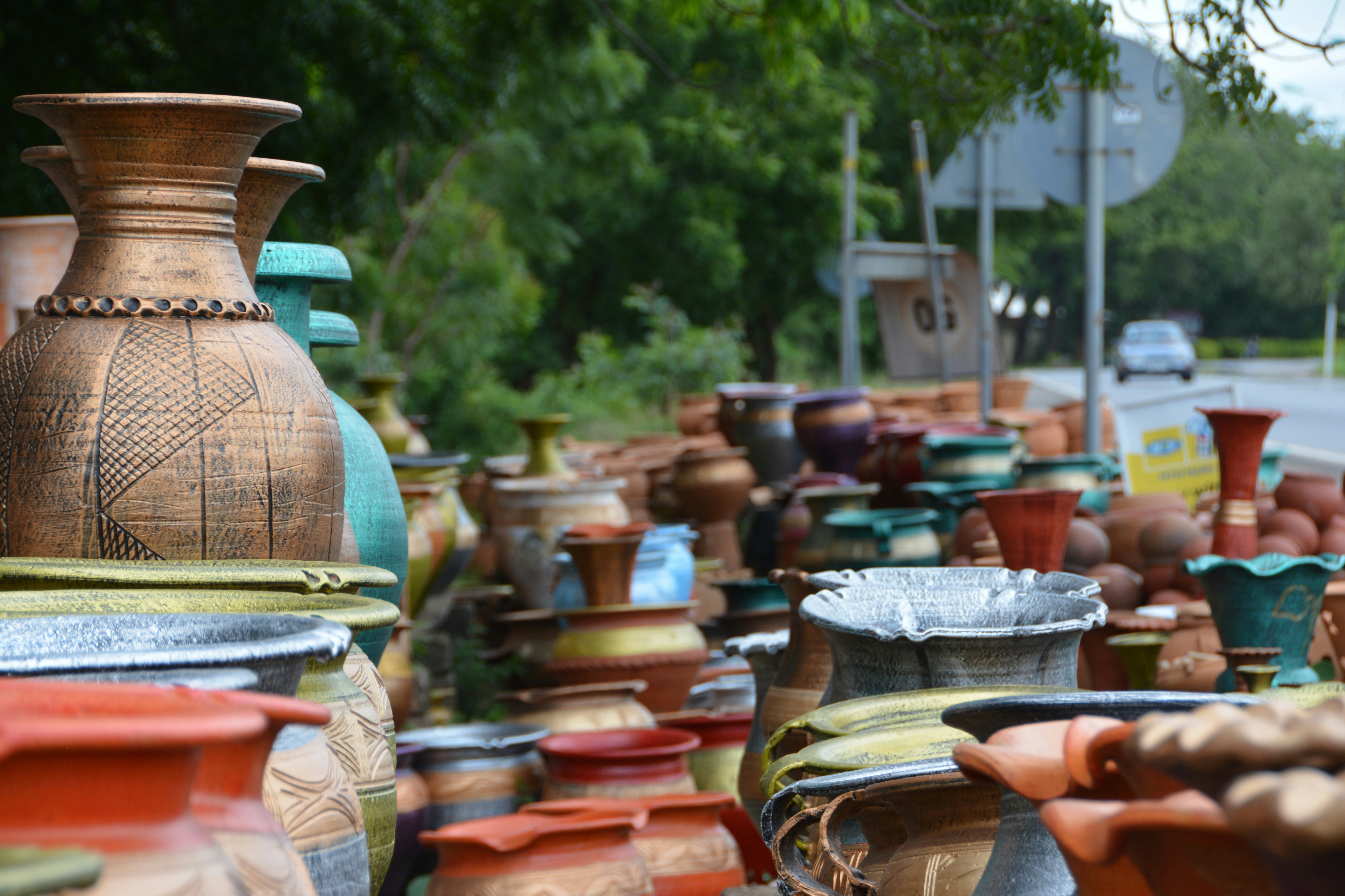 pottery stall pottery stall